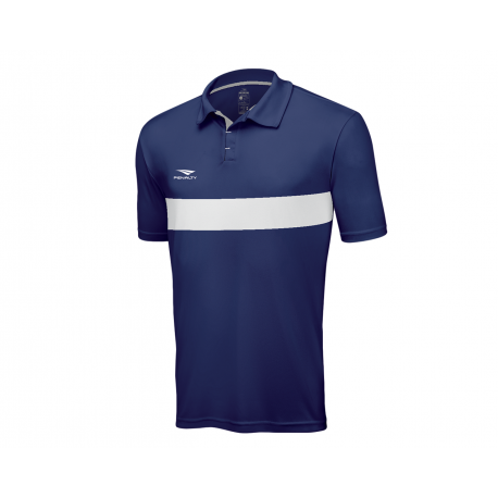 POLO MATIS  royal blue - white  XL