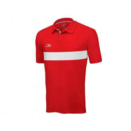 POLO MATIS  red - white  XL