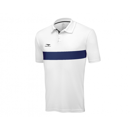 POLO MATIS  white - royal  M