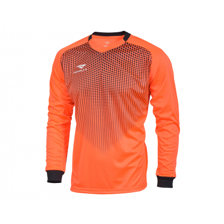 GK SHIRT DELTA LS JR fluo orange - black  16