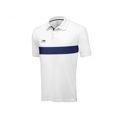 POLO MATIS  white - royal  XXL