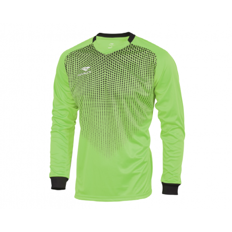GK SHIRT DELTA LS JR neon green - black  12